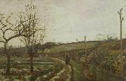 Camille Pissarro Winter Landscape oil